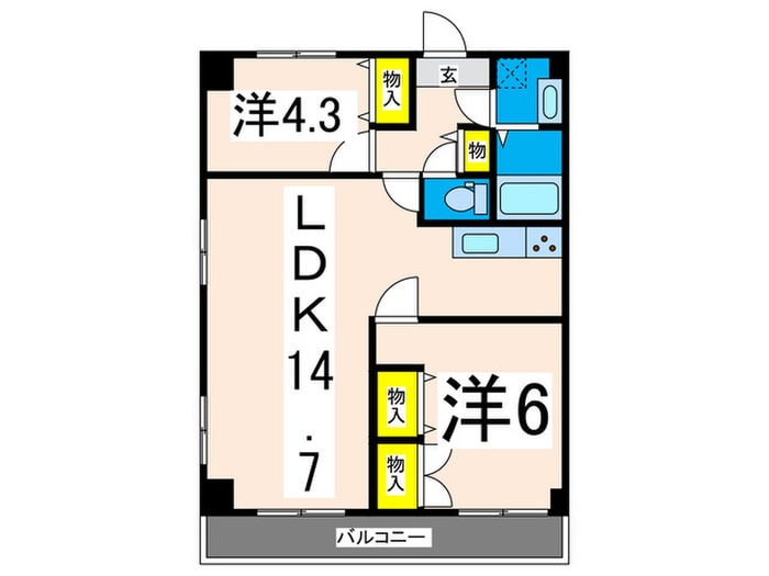 アルバグランデの物件間取画像