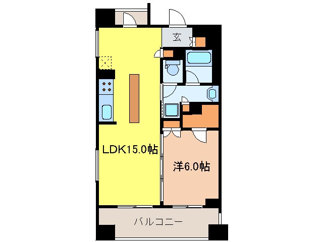 アパ－トメンツ三田の物件間取画像