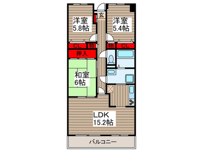 戸田パークフォルムの物件間取画像