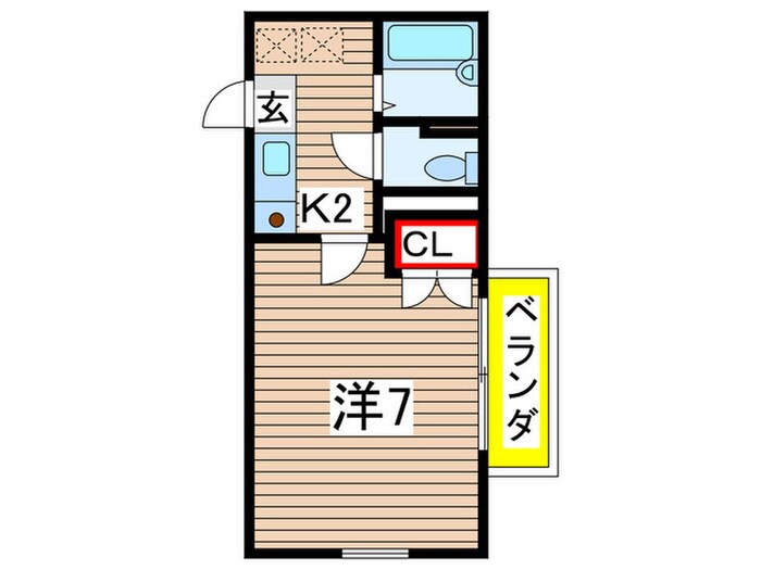 オ－ク・パレスの物件間取画像