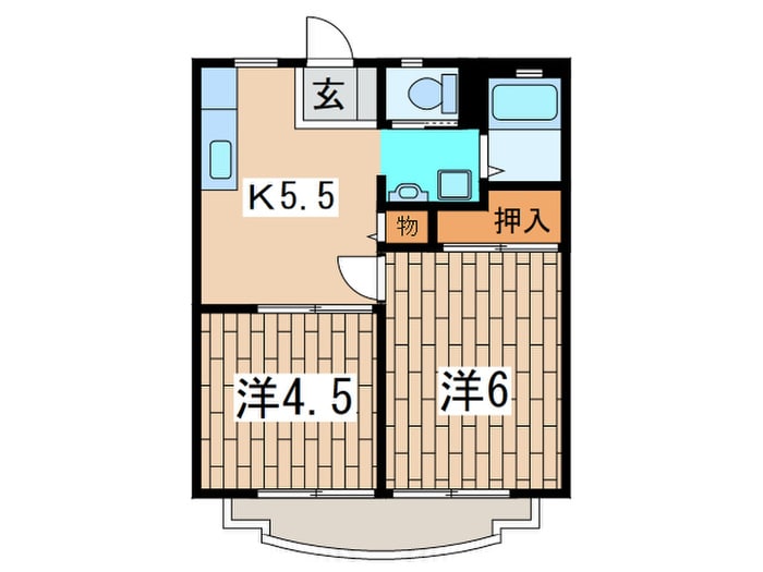 シェグラン港南台の物件間取画像