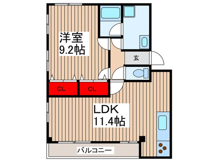ヴィラ鹿島台の物件間取画像