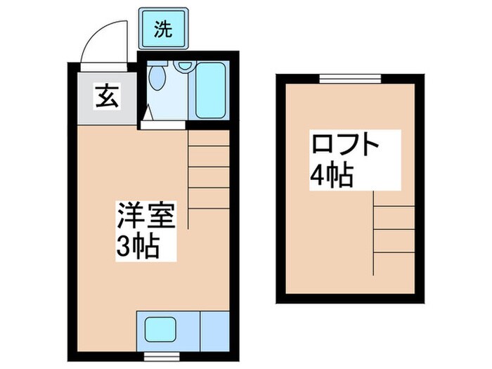 日の出ハイツの物件間取画像