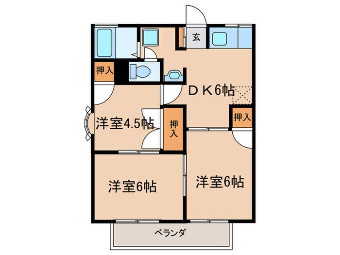 グランメールの物件間取画像