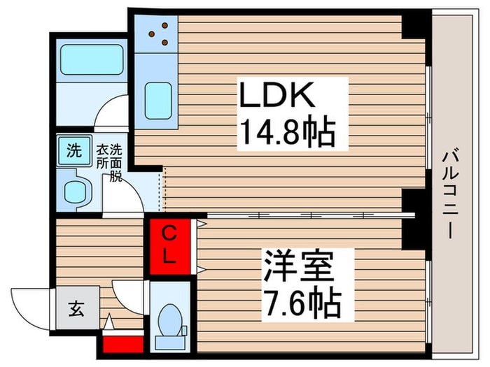 ＪＫタワ－千葉登戸の物件間取画像