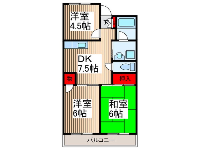 パールマンションの物件間取画像