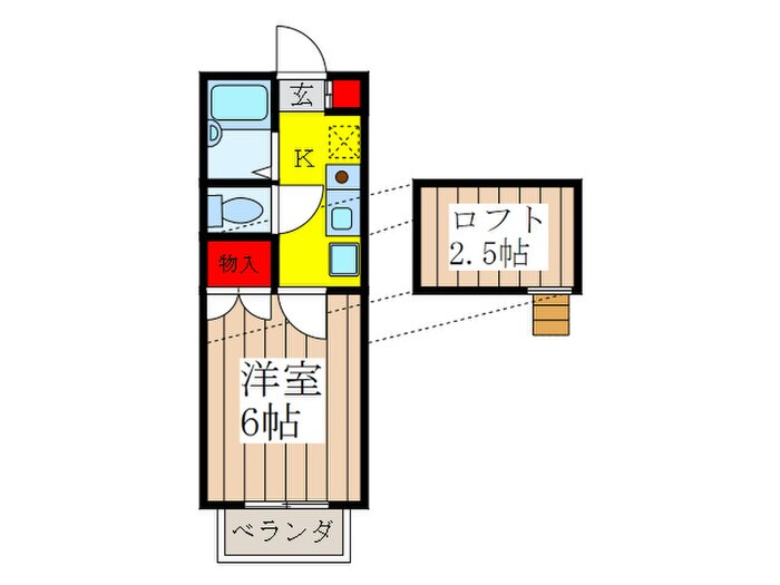 ｸﾞﾘｰﾝﾊｲﾑﾏﾂｲの物件間取画像