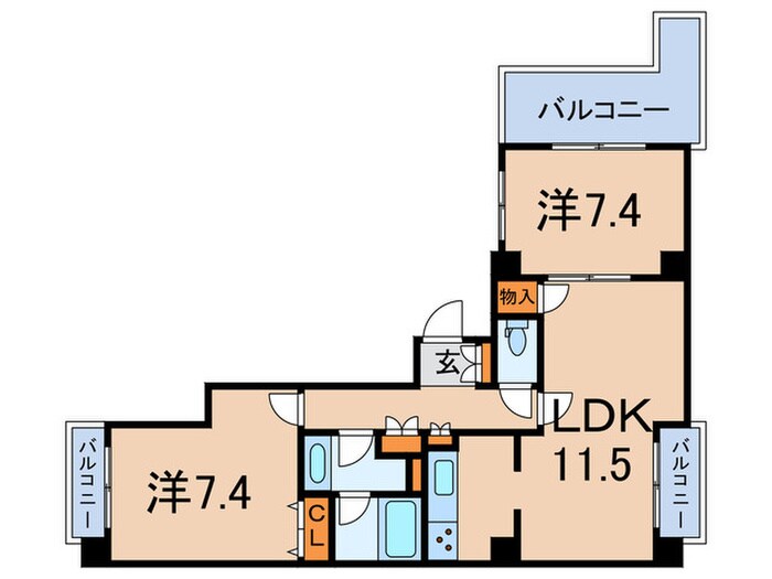 ウィルテラス南大塚(803)の物件間取画像