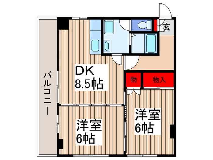 シェラコ－ト山本の物件間取画像