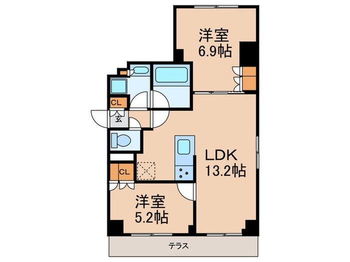 KOMABA　WESTの物件間取画像