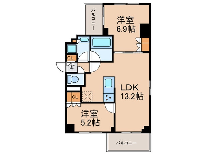 KOMABA　WESTの物件間取画像