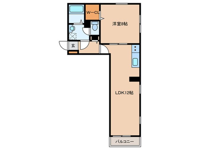 パルテール河辺の物件間取画像