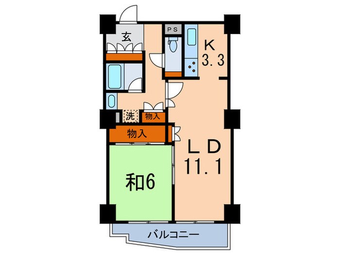 文京ｸﾞﾘｰﾝｺｰﾄﾋﾞｭｰﾀﾜｰ本駒込B棟の物件間取画像