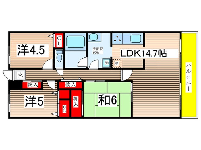 ジュネスの物件間取画像