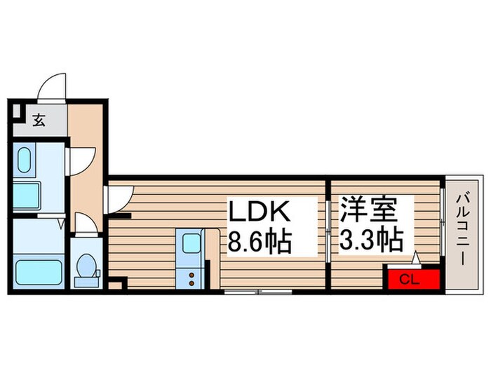 カーサリッツ平和台の物件間取画像