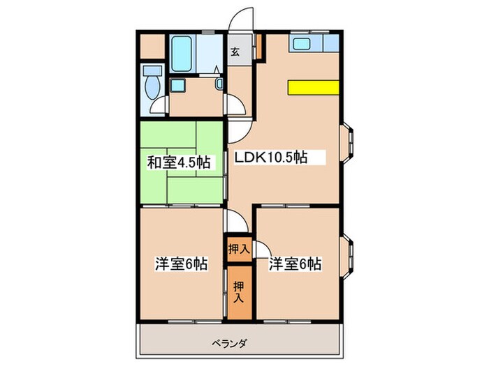 メゾン萩原の物件間取画像