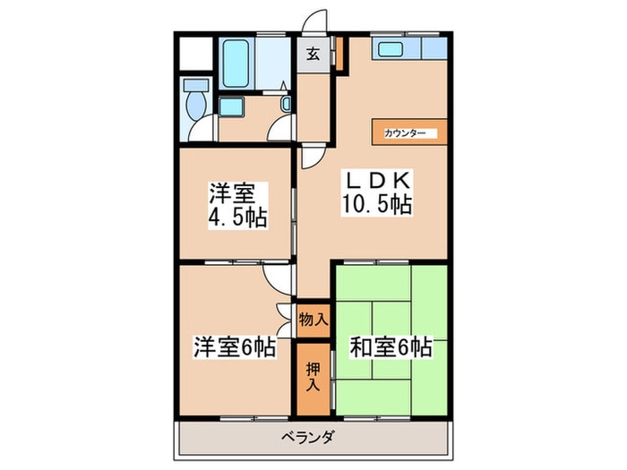 メゾン萩原の物件間取画像