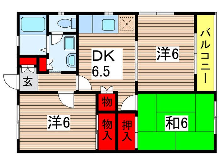 メゾン．カキナカの物件間取画像