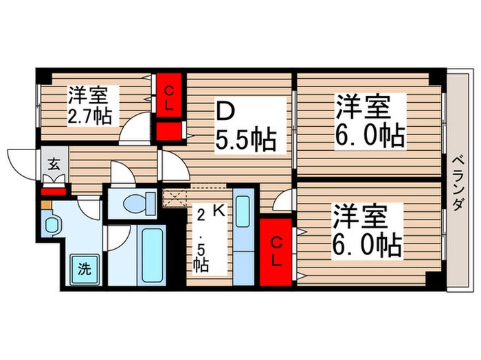 エクセレンスコ－ト鎌倉の物件間取画像