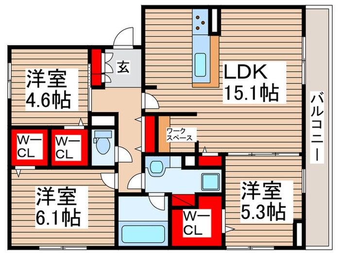 ブルメールの物件間取画像