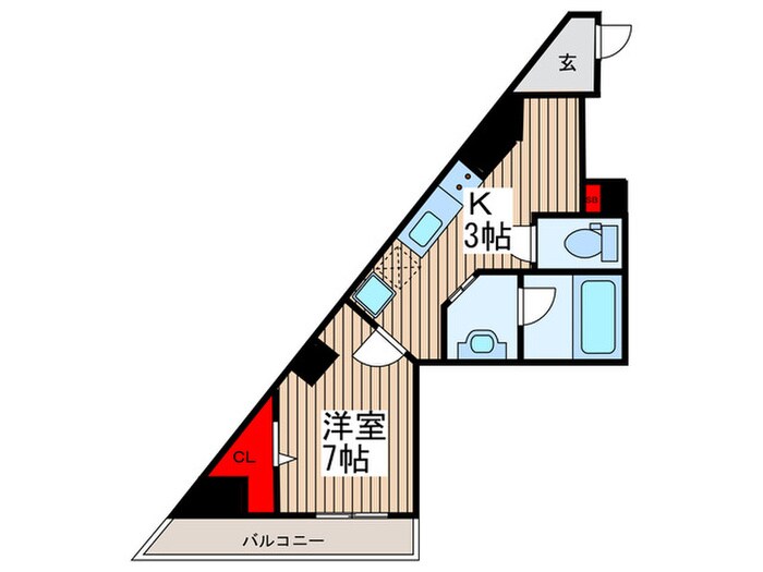 ナパージュ竹ノ塚駅前の物件間取画像