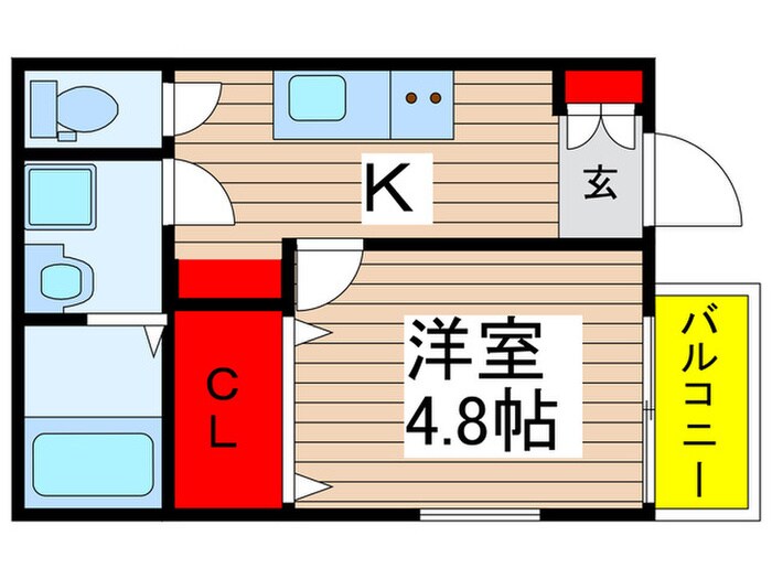 ＦＲＡＮＣＥＳ八千代台の物件間取画像