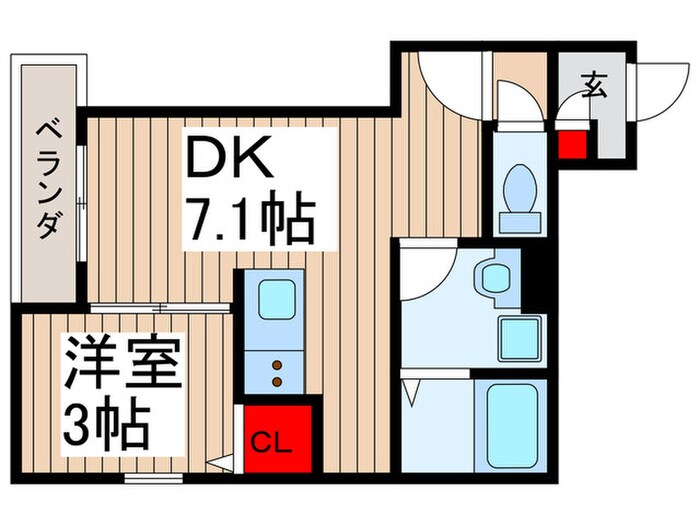 仮）ｼﾞｰﾒｿﾞﾝ春日部粕壁ｶｳﾞｪﾘの物件間取画像