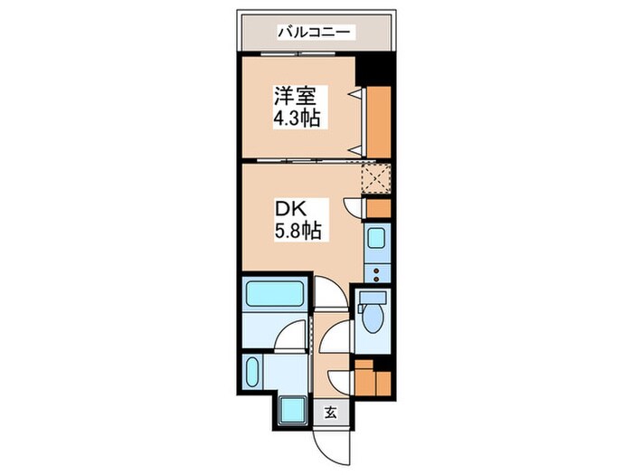 S-RESIDENCE新宿御苑の物件間取画像