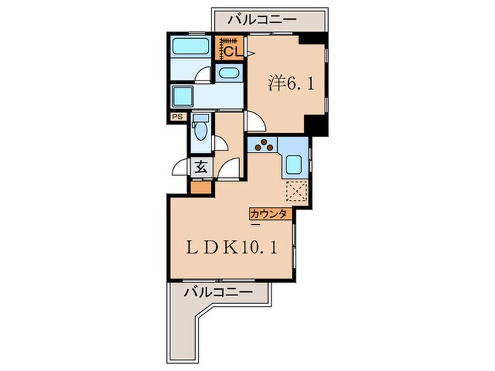 リバーレ自由が丘の物件間取画像