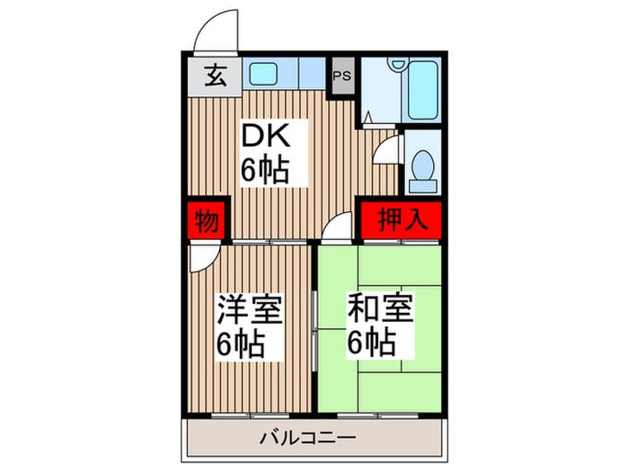 プラセール南与野の物件間取画像