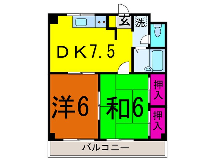 グリーンヒル大泉の物件間取画像