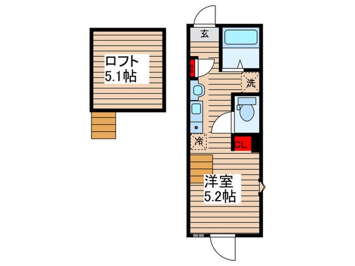 サンハイツ江戸川の物件間取画像