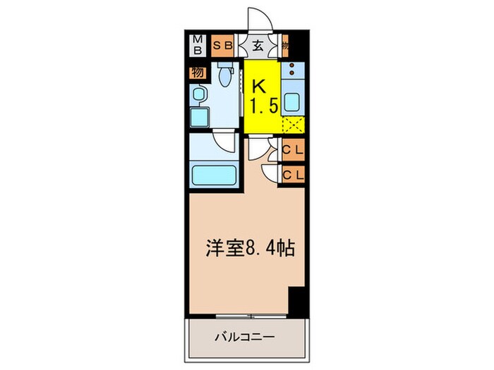 プラウドフラット西早稲田の物件間取画像