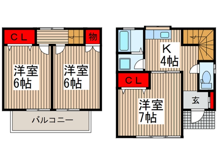 四谷貸家・Ｃの物件間取画像