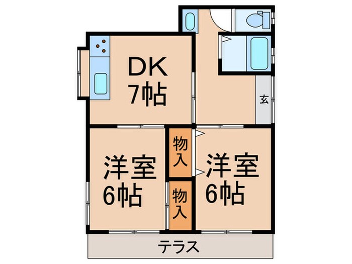 リオハイツの物件間取画像