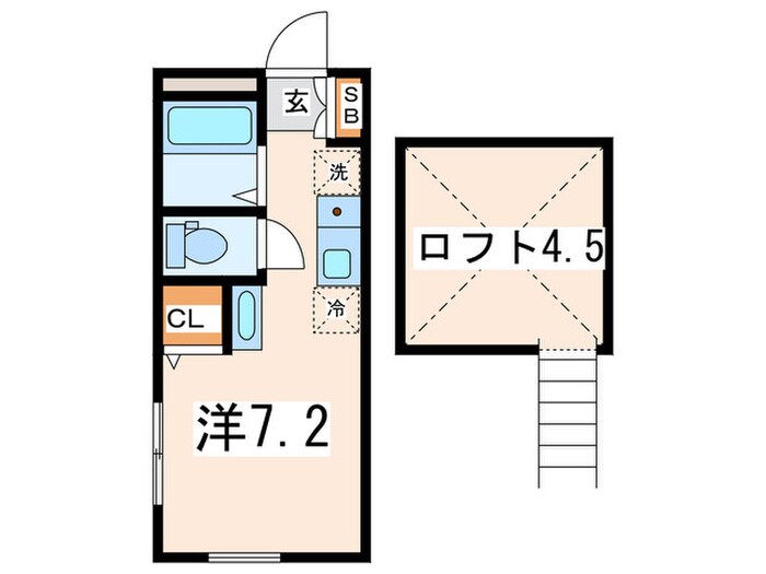 West Lagoon藤棚町の物件間取画像