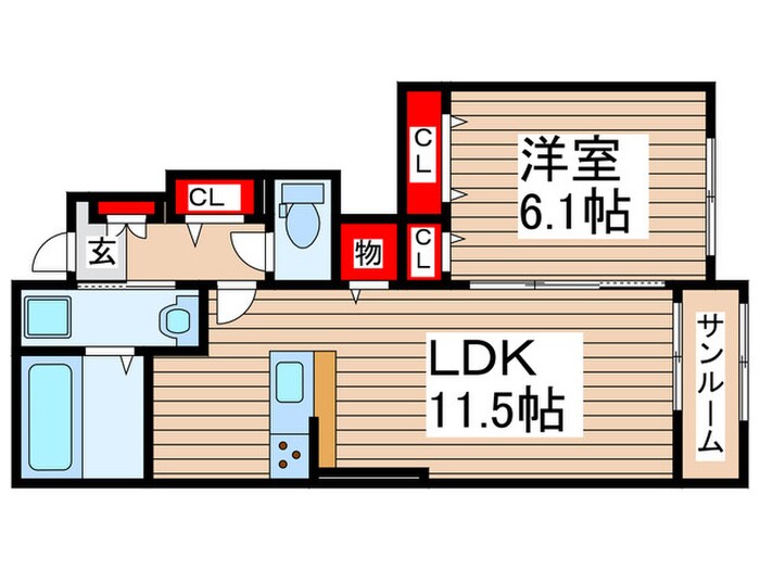 レイブンクローの物件間取画像