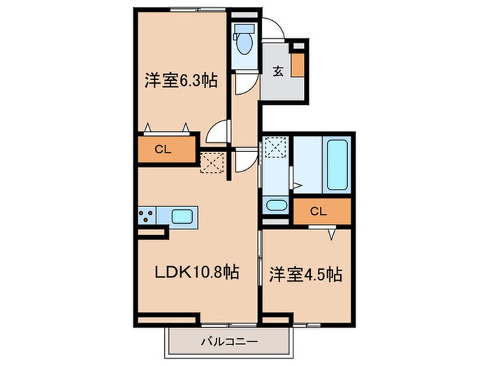 仮)フェリーチェＡの物件間取画像