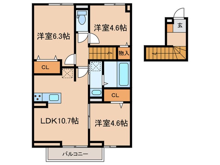 仮)フェリーチェＢの物件間取画像