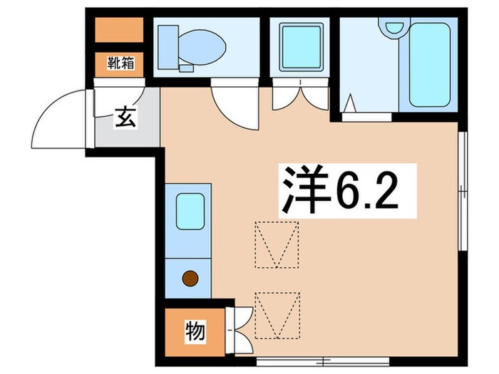 アビタシオンＭ白楽Ａ棟の物件間取画像