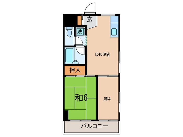 エクセルハイム西ヶ原の物件間取画像