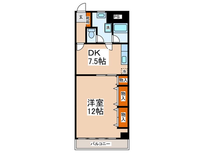 メゾンサンサーラの物件間取画像