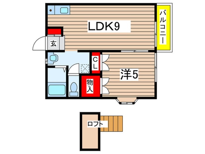 サンコーポ千原台　Ｂ棟の物件間取画像