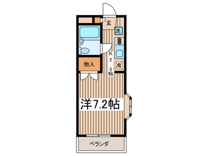 メゾンド２４の物件間取画像