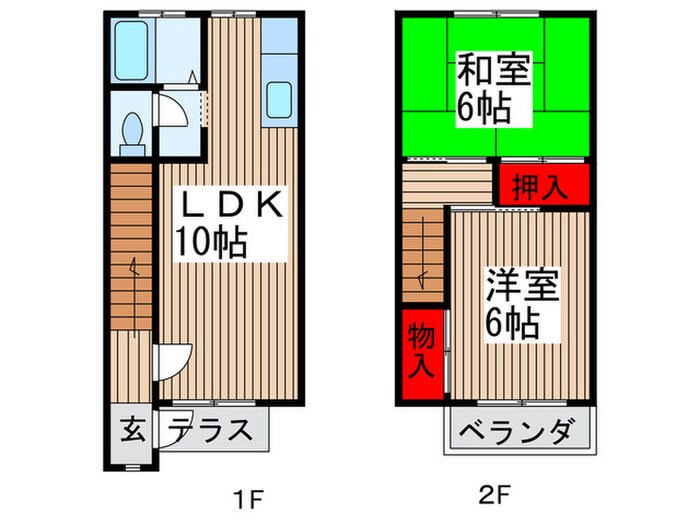 テラスハウス　宮内の物件間取画像