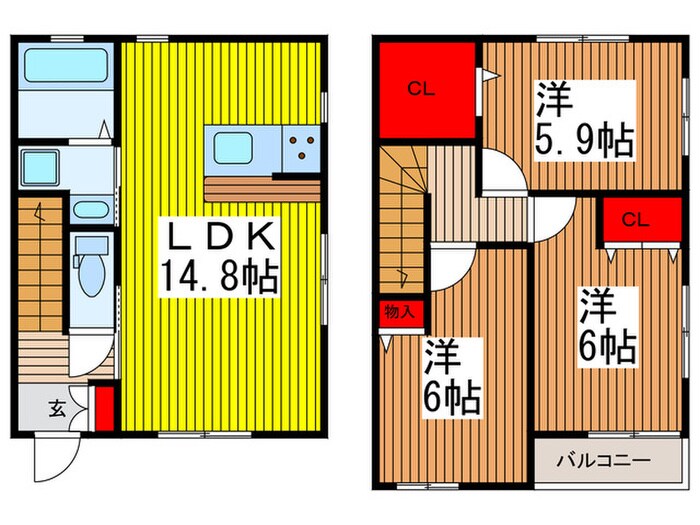 りずむはうすαの物件間取画像