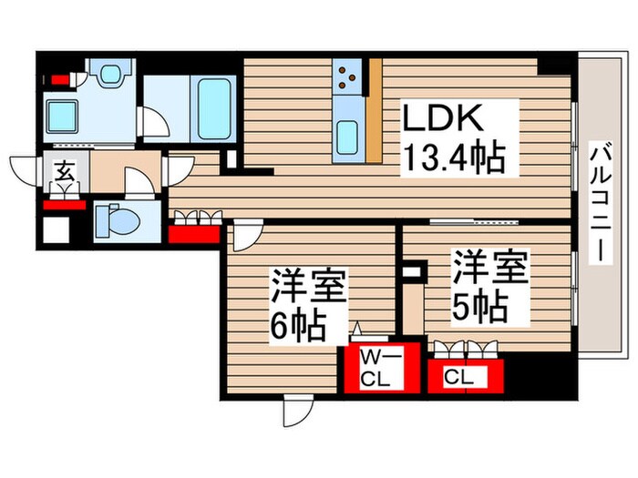 プライズ守谷の物件間取画像