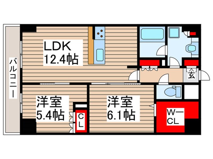 プライズ守谷の物件間取画像