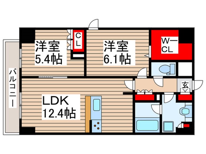 プライズ守谷の物件間取画像