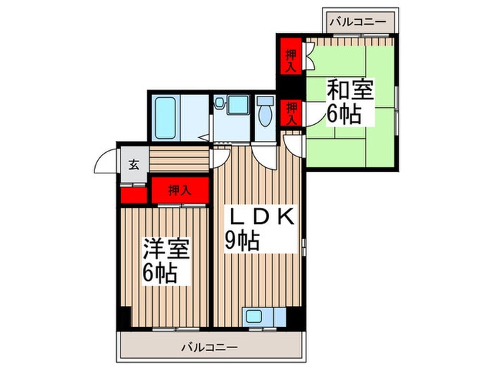 サンフローラ西川口の物件間取画像